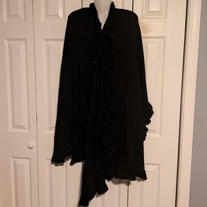 Black cotton cover up 2x sweater
